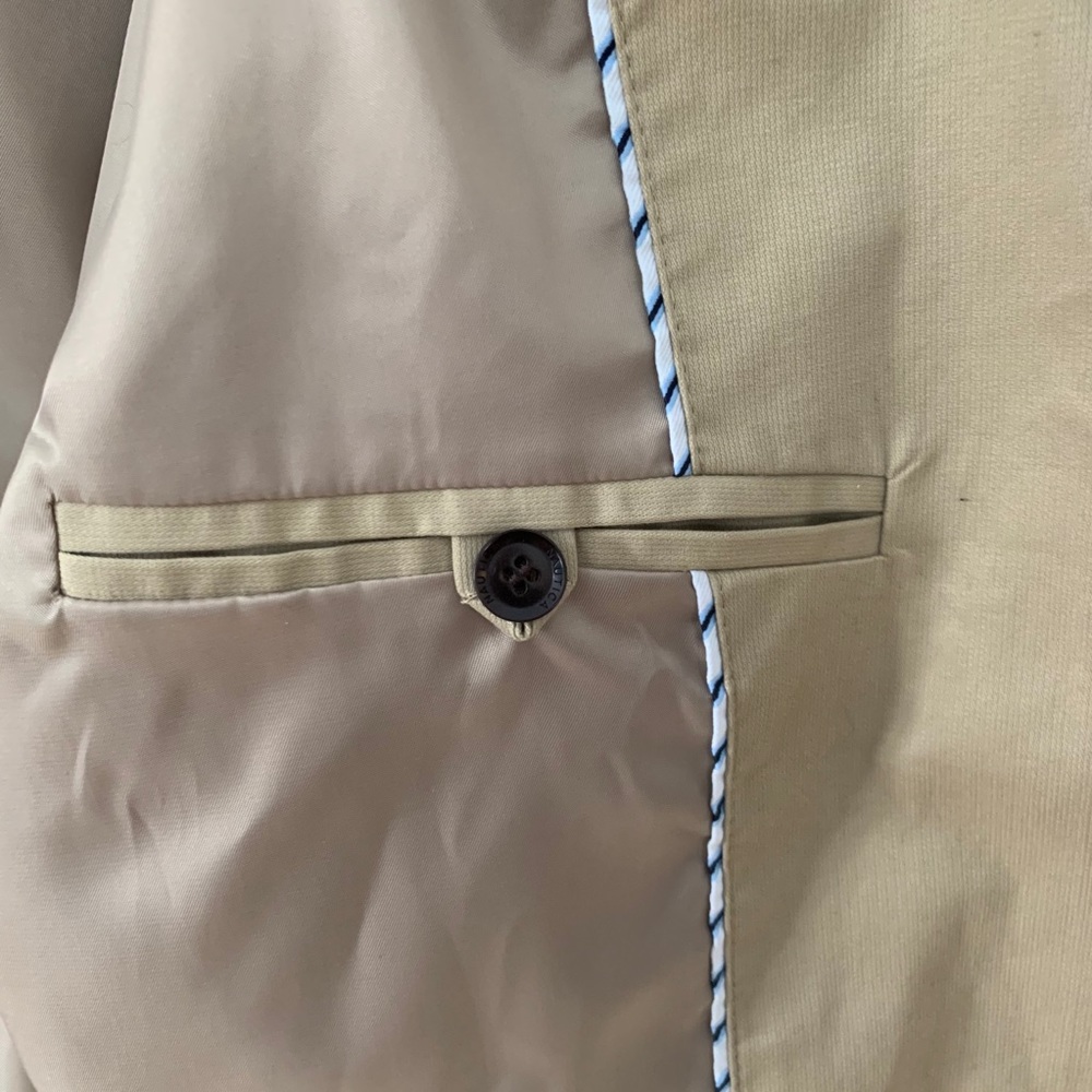 Nautica Tan Two Button Blazer Jacket - Picture 4 of 9